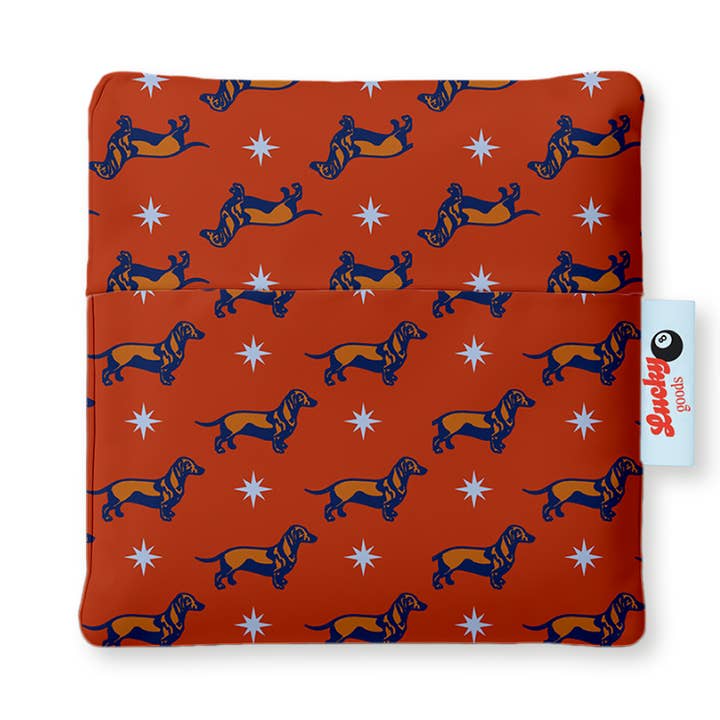 Weenie Starburst Pattern Foldable Nylon Tote for wholesale by Lucky Goods Paper