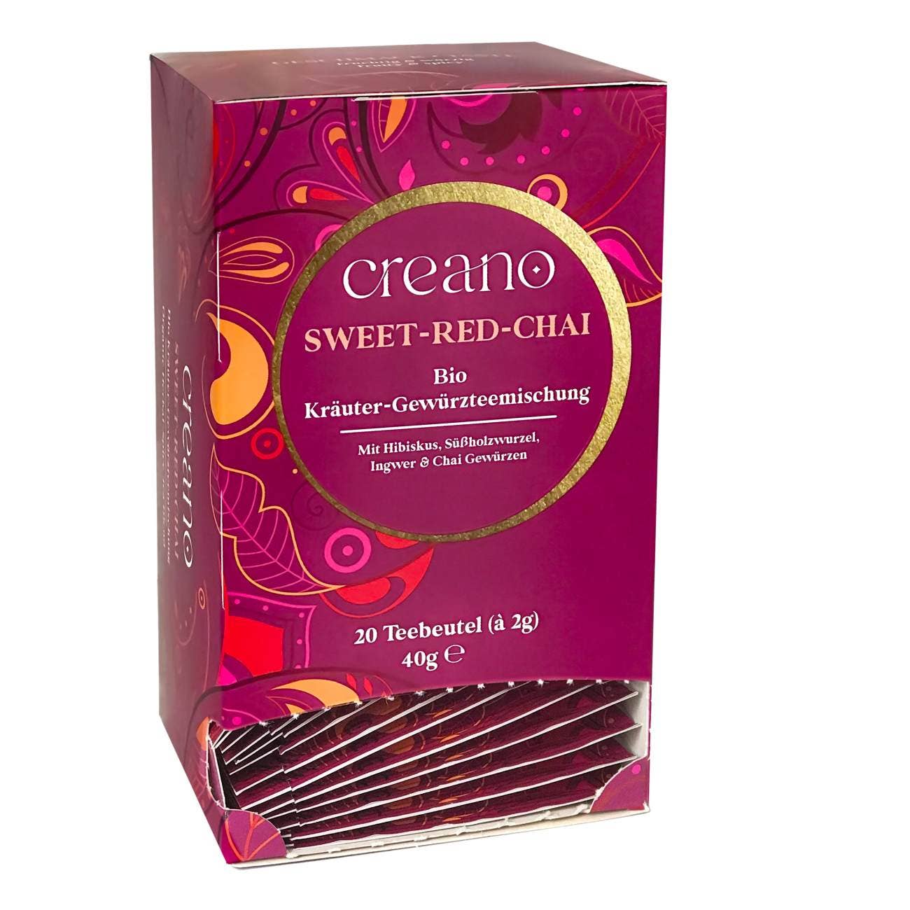 Creano - Wholesale Tea bags - Pack of 20 organic tea bags Sweet Red Chai*2