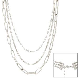 925 Sterling Silver Box Chain Layering Necklace - Laurane Elisabeth