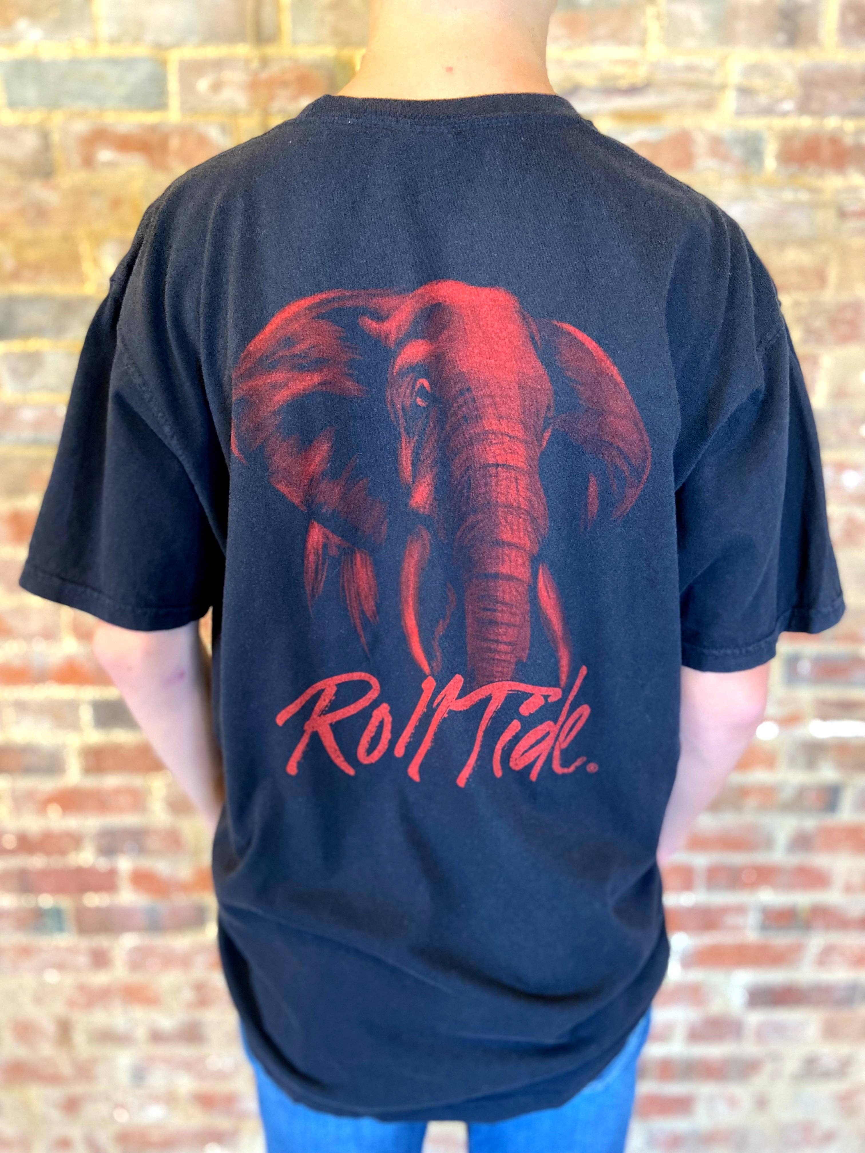 Speckle Bellies Clothing Company - Wholesale Screen Printed T-Shirt - Unisex - Alabama Shadow Elephant1