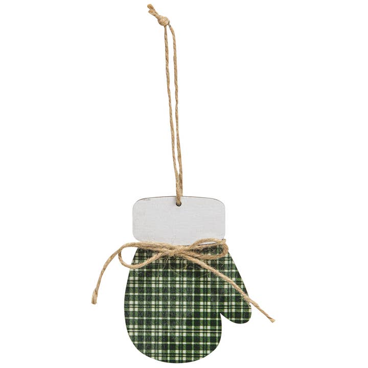 The Hearthside Collection - Wholesale Ornament Set - Country Plaid Christmas Ornament, 3 Assorted