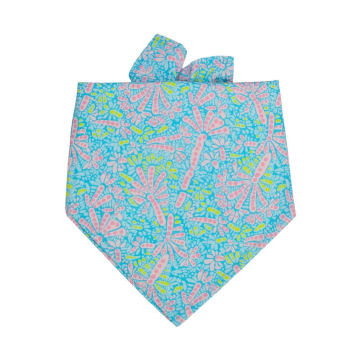 Poppy Pink Dog Bandana for wholesale by Crew LaLa