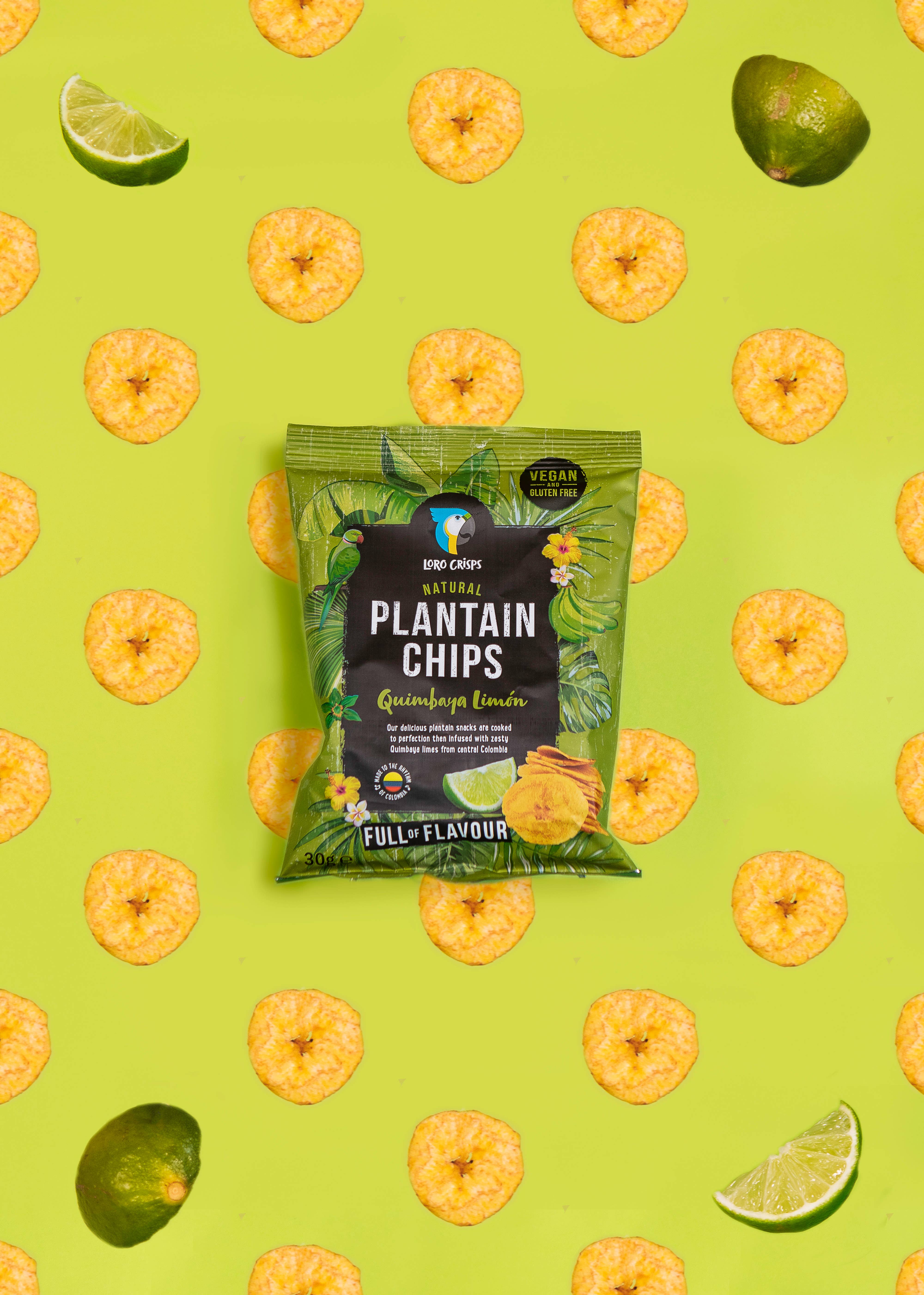 Loro Crisps - Wholesale Chips - Loro Crisps Plantain Crisps - Quimbaya Limon2