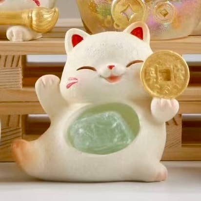 BCmini - Vente Figurine décorative - 71310 Maneki Chat Porte-Bonheur Cristal Boîte Surprise-611