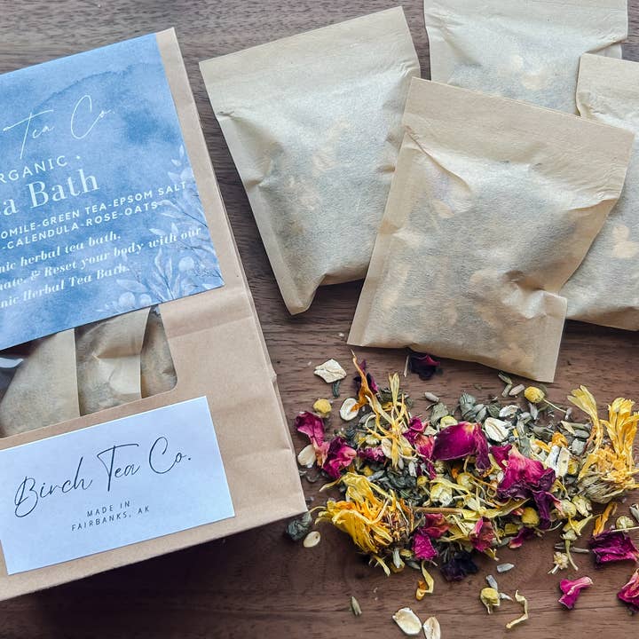 Birch Tea Co. - Wholesale Bath Soak/Milk - Bath Tea - Floral & Oats Epsom salt Bath Soak2