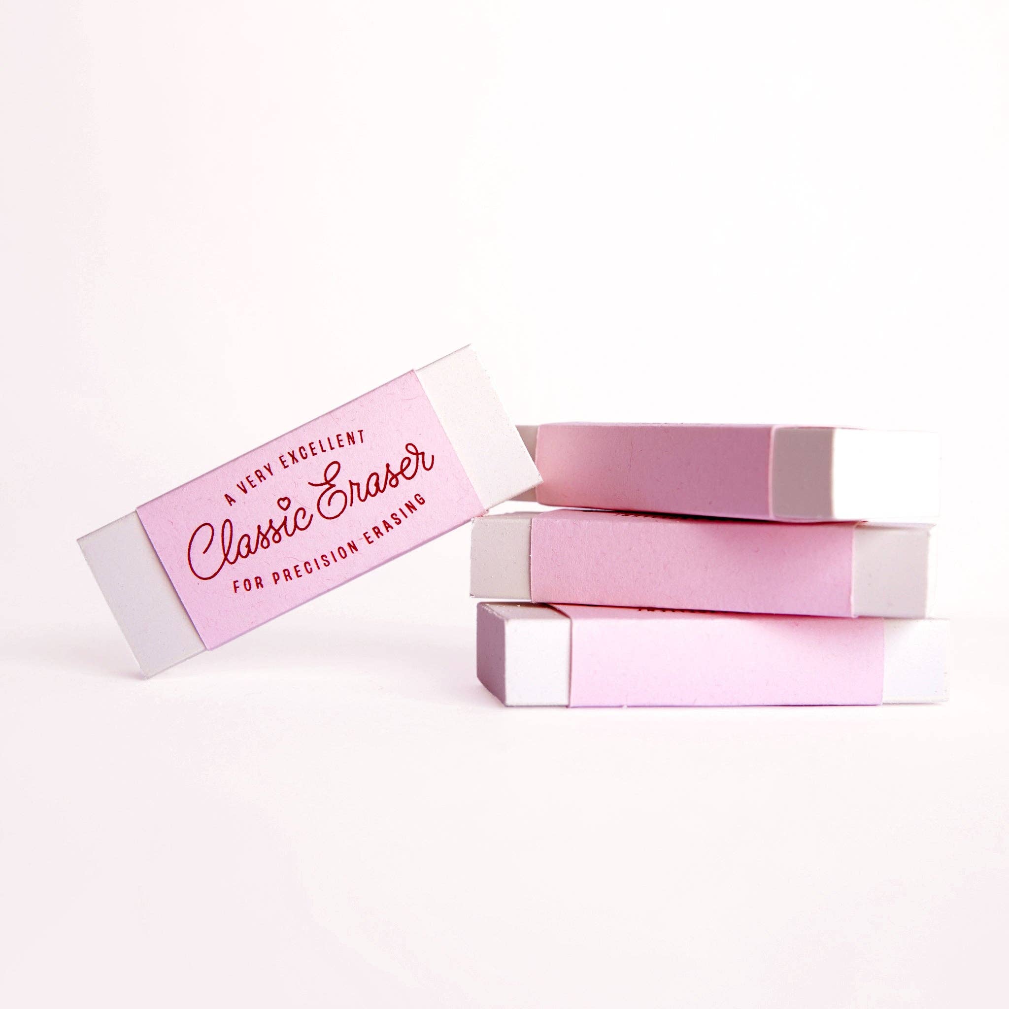 Odd Goose Stationery – wholesale Eraser – Classic Foil Printed Eraser - Handmade in UK2