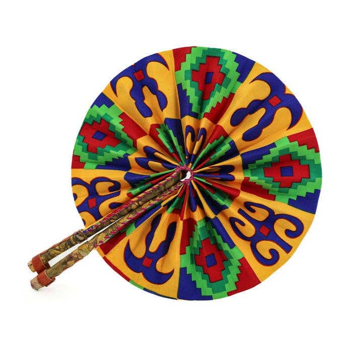 Gitzell FairTrade – wholesale Tillbehör – Handhållen tygvikbar solfjäder6