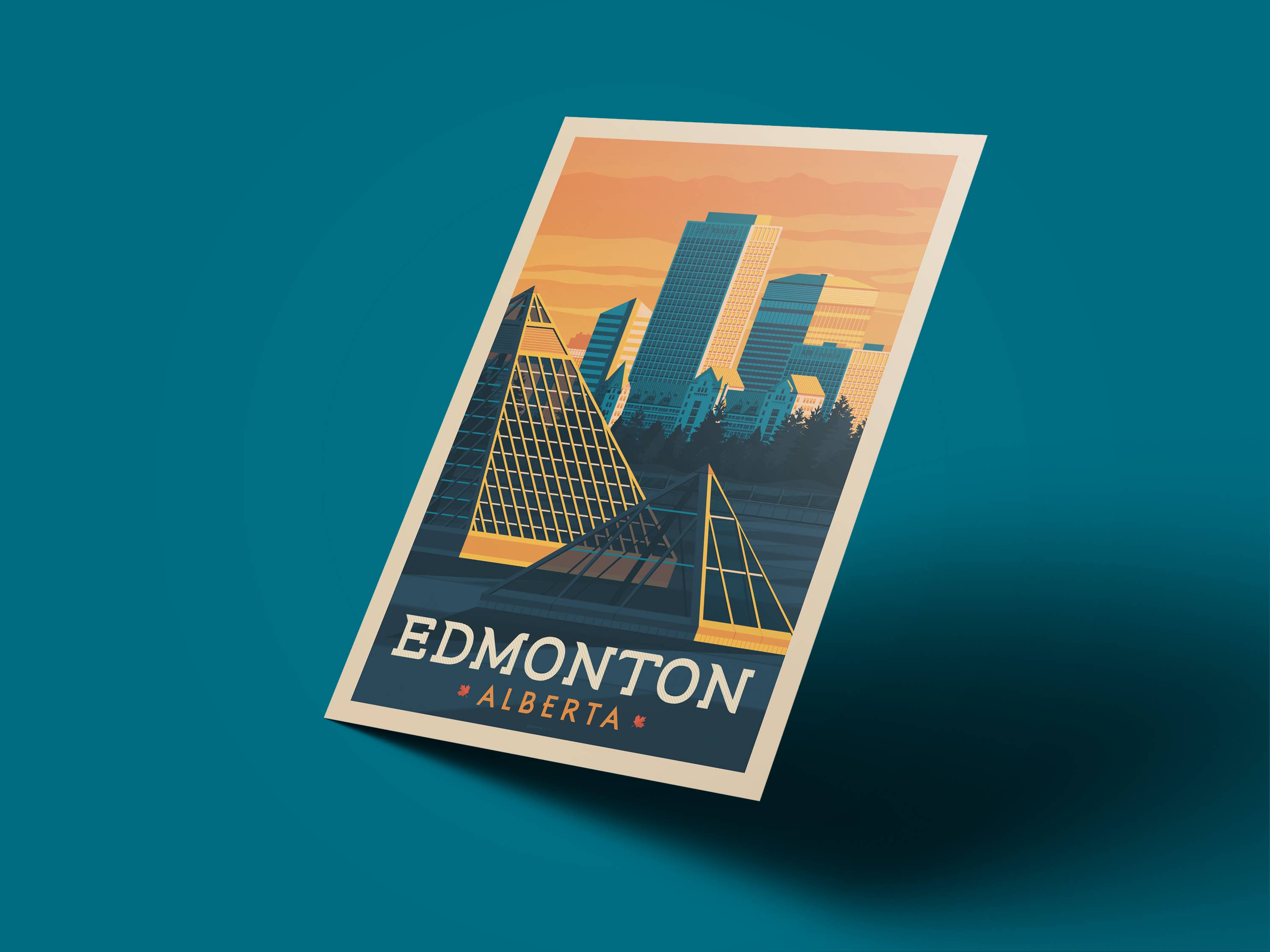 Olahoop Travel Posters - Wholesale Poster - Edmonton Alberta - Canada travel poster4