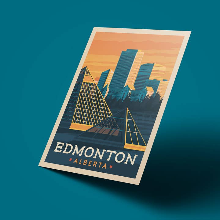 Olahoop Travel Posters - Wholesale Poster - Edmonton Alberta - Canada travel poster4