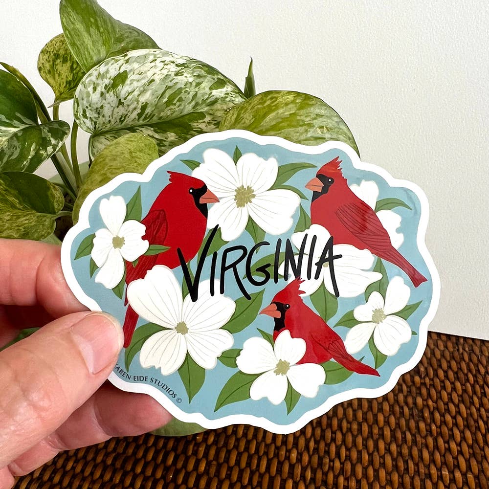 Karen Eide Studios - Wholesale Sticker - Sticker - State Sticker - Virginia1