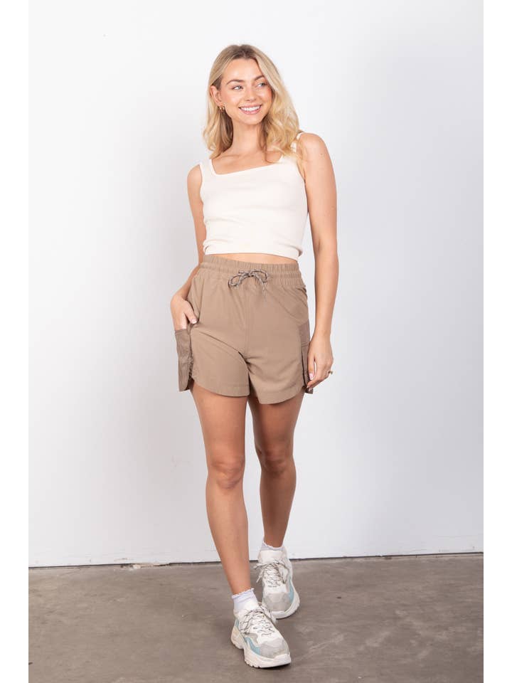 VERY J - Vendita all'ingrosso Pantaloncini sportivi - Donna - Pantaloncini cargo per abbigliamento sportivo con vita elastica NP7037613