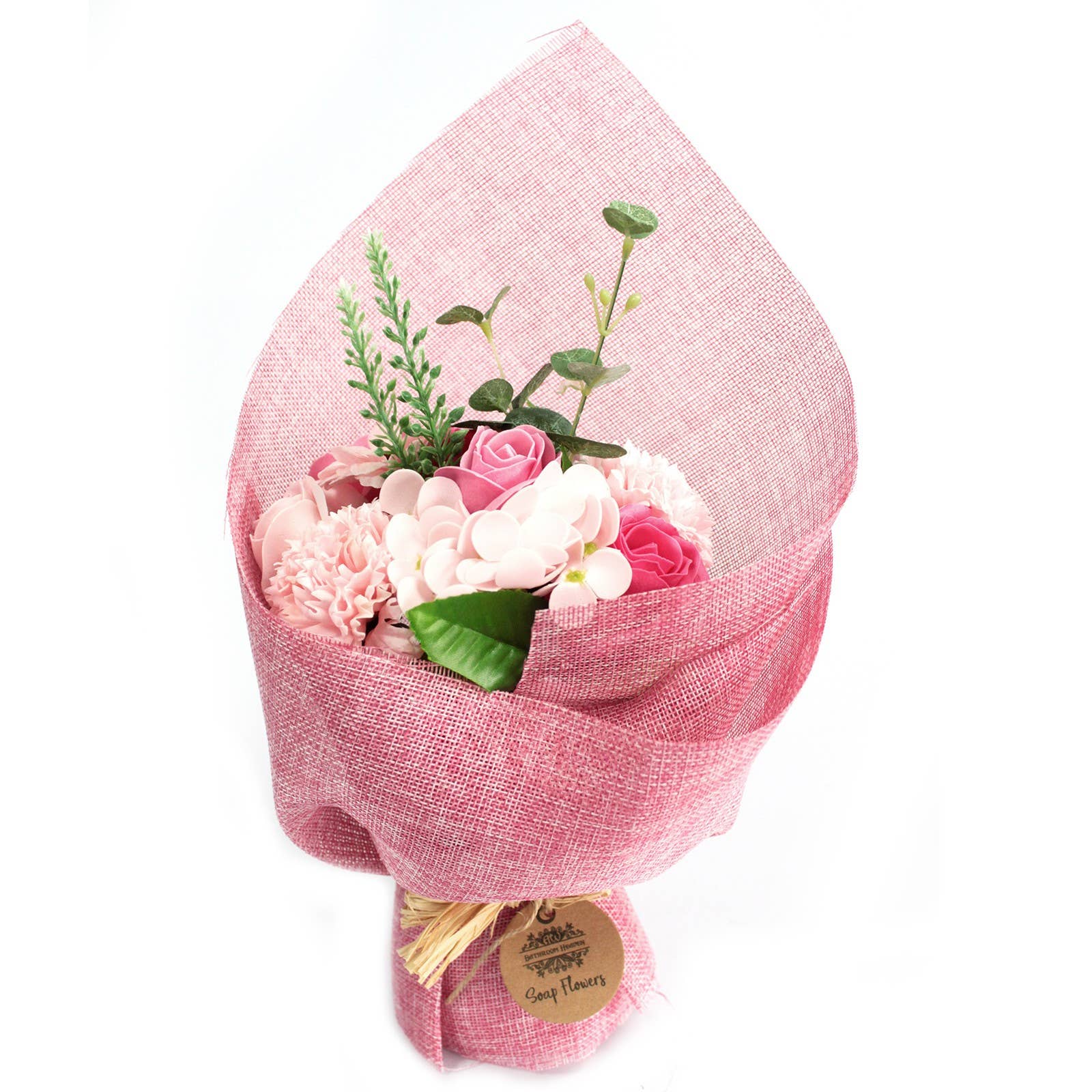 AW Artisan - Vente Fleurs artificielles - Bouquet de fleurs à savon - rose3