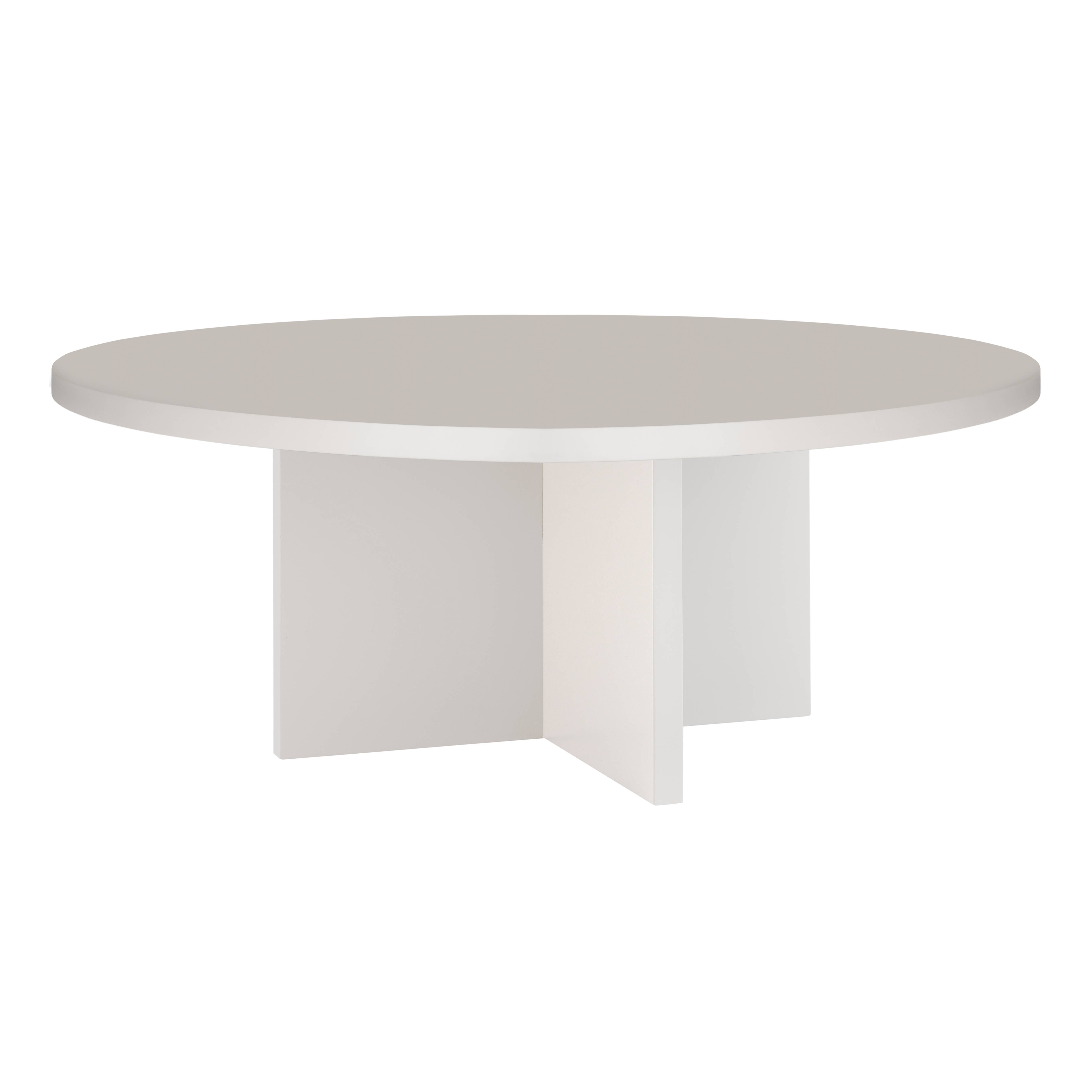 Really Nice Things - Wholesale Coffee Table - Round coffee table, 3cm taupe tabletop, 100cm0