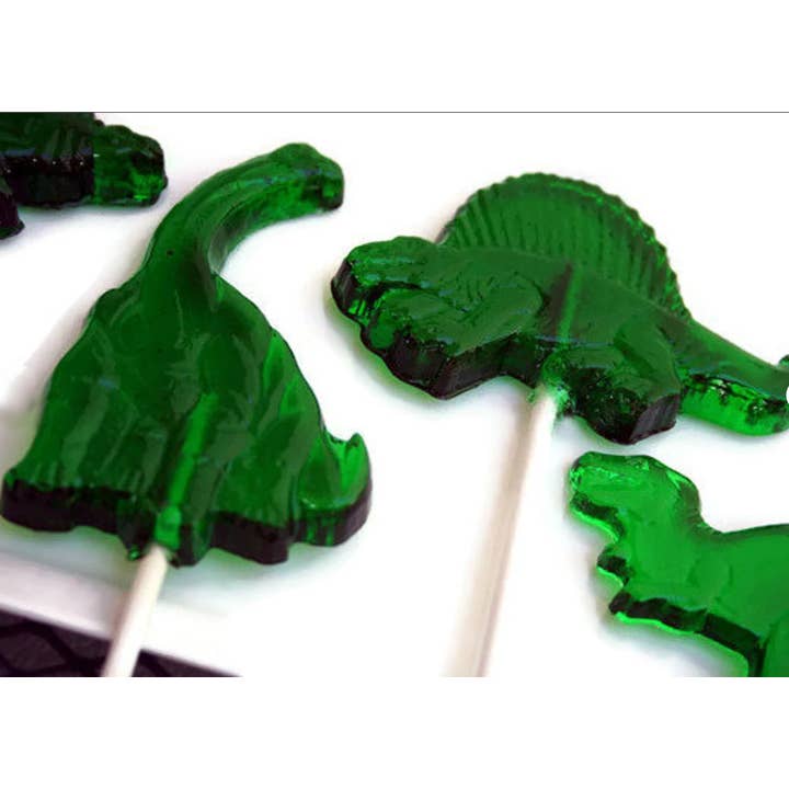 Homespun Parties - Wholesale Lollipop - Large Dinosaur Lollipops in Various Colors2