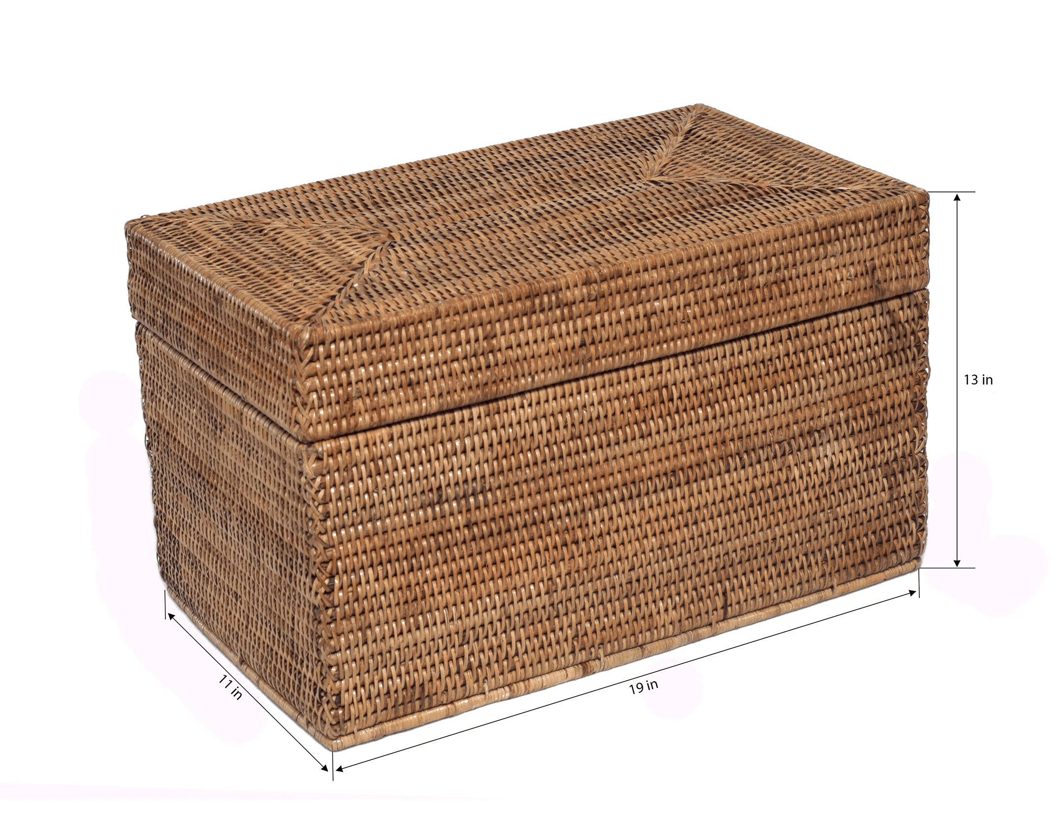 Artifacts Trading Company – wholesale Basket – Rattan Rectangular Hinged Storage Chest5