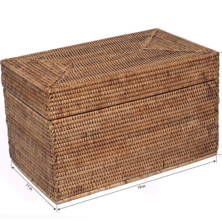 Artifacts Trading Company - Wholesale Basket - Artifacts Rattan™ Rectangular Hinged Chest5