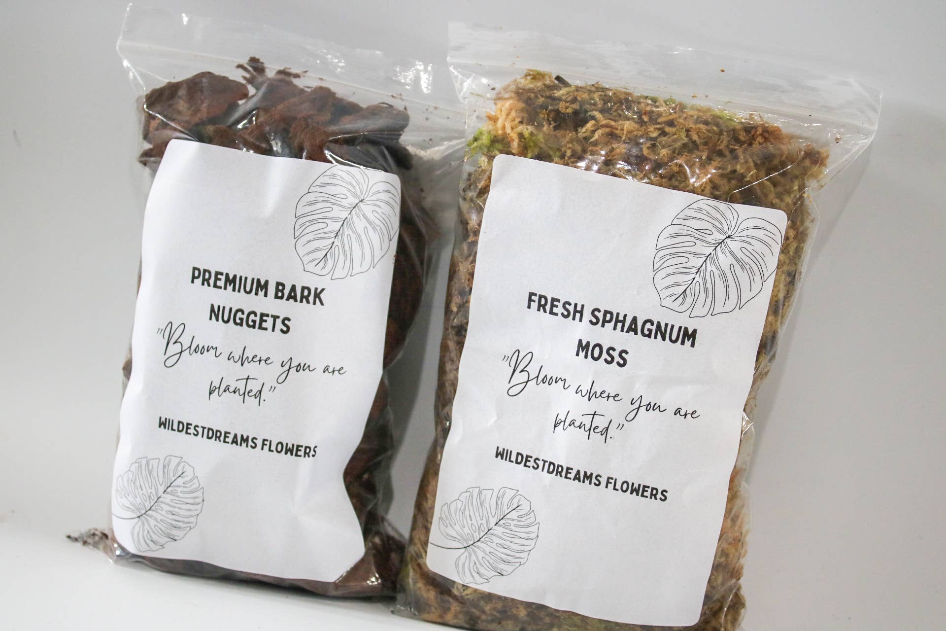 Wildestdreams.flowers - Vendita all'ingrosso Terriccio per piante/vasi - Confezione Duo Torba e Muschio Sphagnum Fresco per Piante8