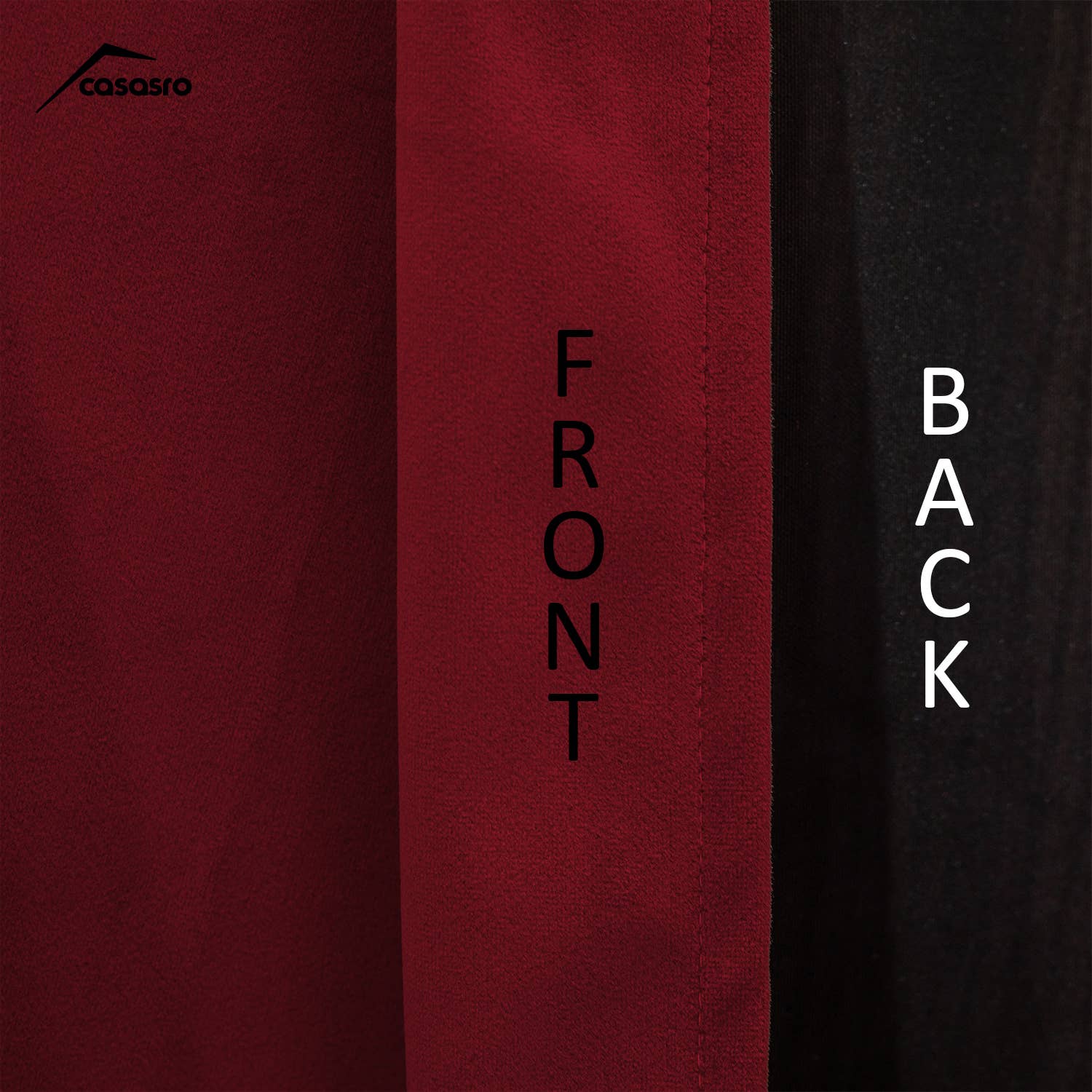 CASASRO – wholesale Curtain – CASASRO® Blackout Velvet Curtains | 7 Colour Options | 2 Panels 54” W x 95” D | Luxury Velvet Drapes | Height  Adjustable with Header Tape and Rod/Clip Attachable Top Pencil Pleat | 47