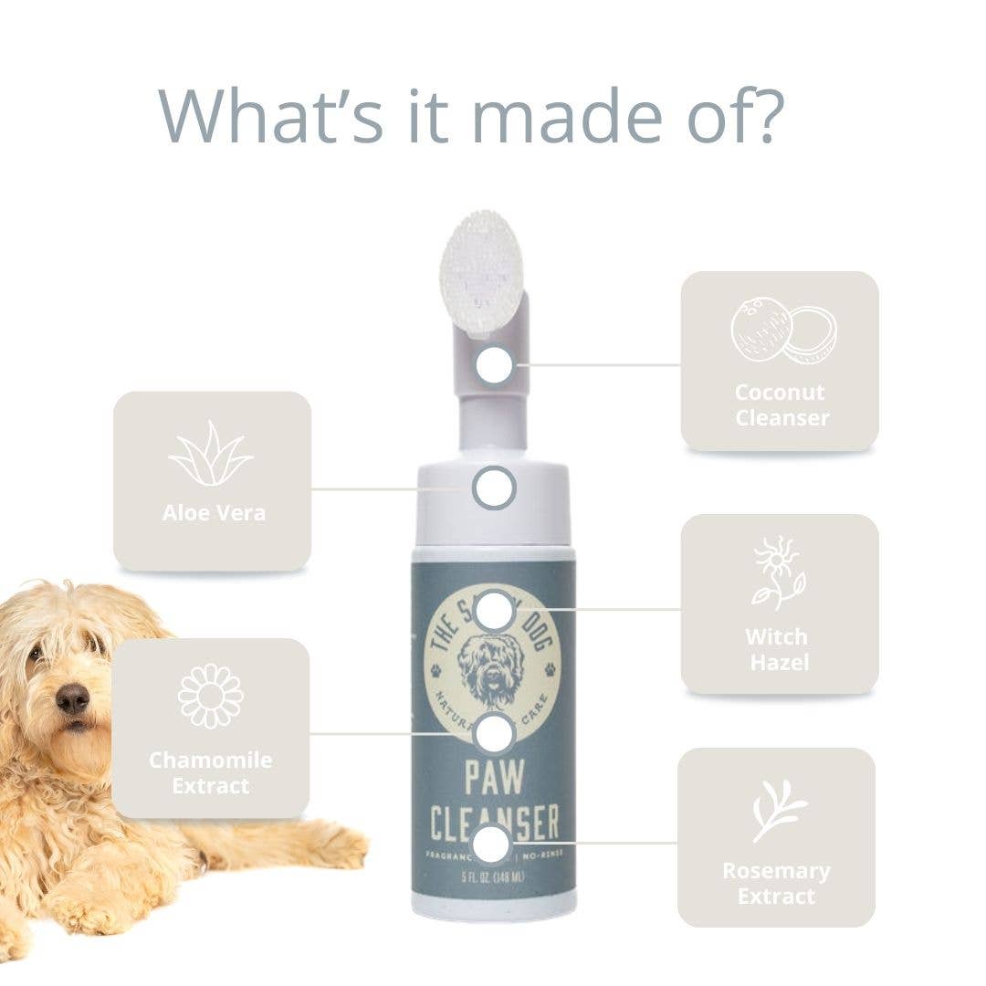 The Salty Dog Pet Co. - Vente Protection pour pattes - Nettoyant pour pattes de chien sans rinçage à l'aloe vera et à l'hamamélis1