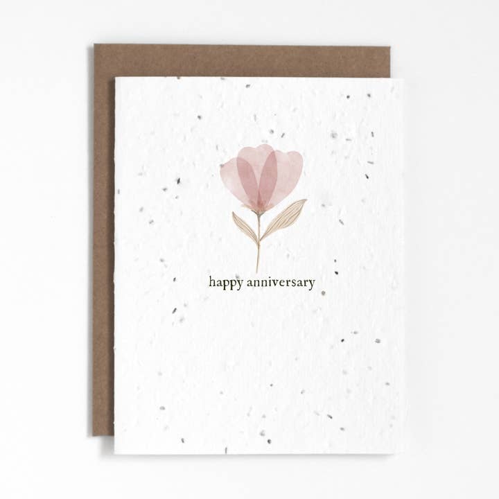Plantable Greeting Card - Happy Anniversary for wholesale by The Good Card