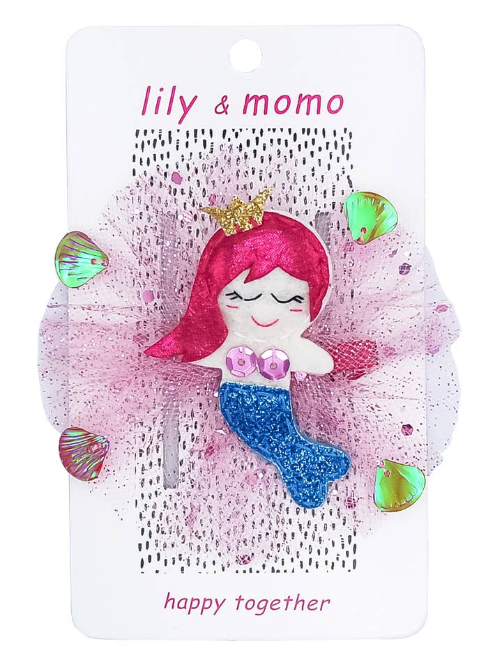 Fermaglio per capelli per bambini a sirena in tulle pastello - Multicolore per la vendita all'ingrosso da parte di Lily and Momo