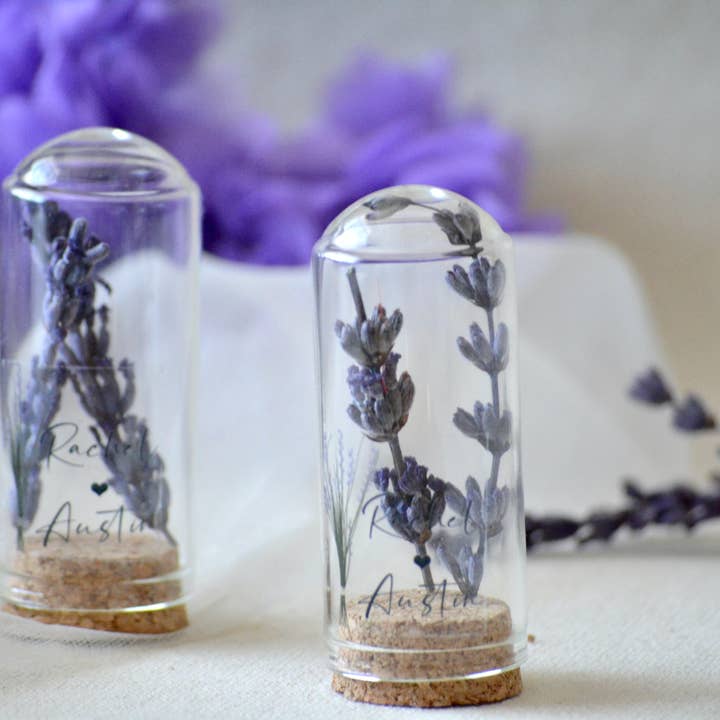 Uniq Favors - Wholesale Party gift - Lavender Flowers Mini Glass Dome Gifts, Custom Party Favors3