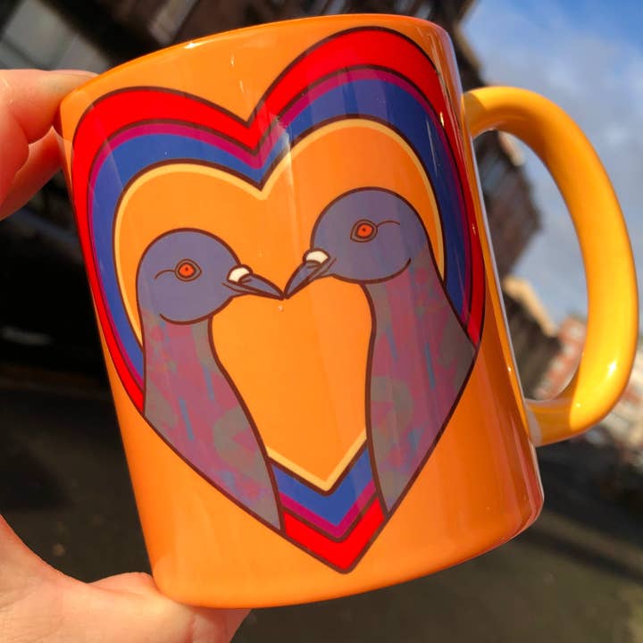 PaintsPylons - Wholesale Coffee Mug - Pigeon Love Mug - Case of 2