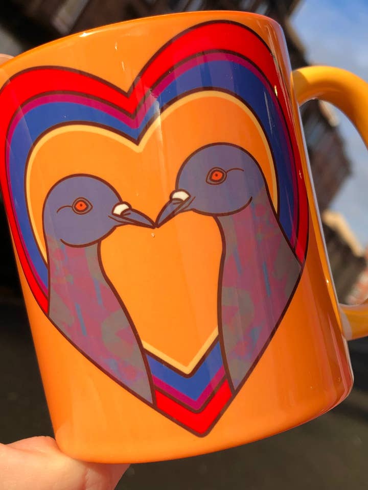 Pigeon Love Mug - Case of 2 for wholesale by PaintsPylons