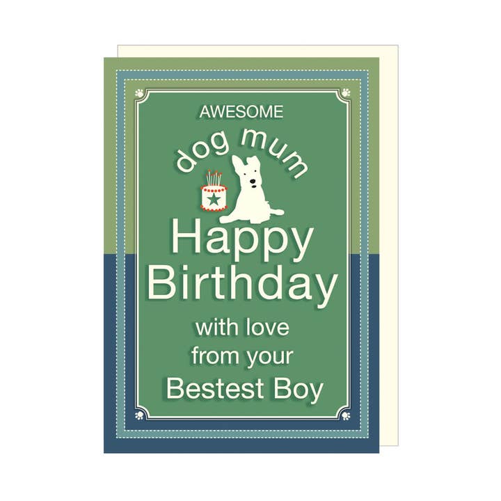 Cards From The Dog | Bestest Boy Greeting Card for wholesale by The Little Dog Laughed
