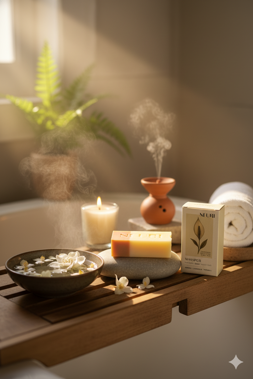 Neuri – wholesale Bar Soap – WHISPER Luxury BODY Wash Bar – Serene/Luxurious/Tranquil3