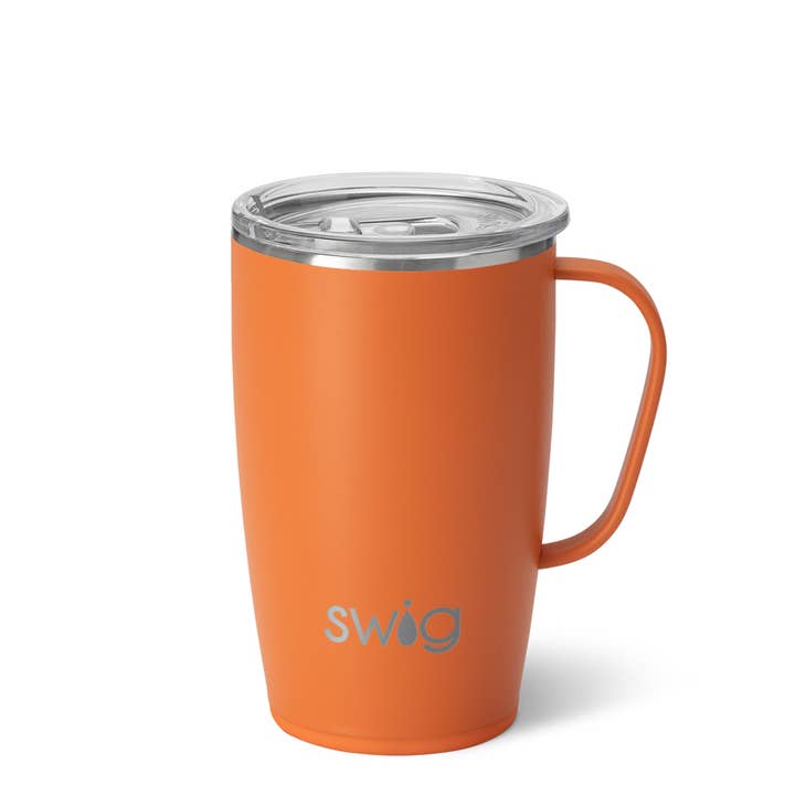 Orange Travel Mug (18oz) for wholesale by Swig Life