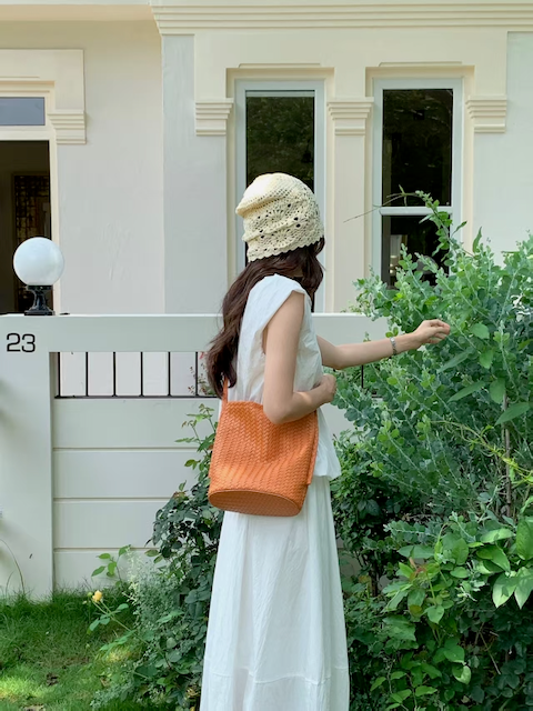 Pretty Persuasions - Wholesale Shoulder Bag - Women's - P25062 2-in-1 Faux Woven Microfiber Leather Shoulder Bag 4