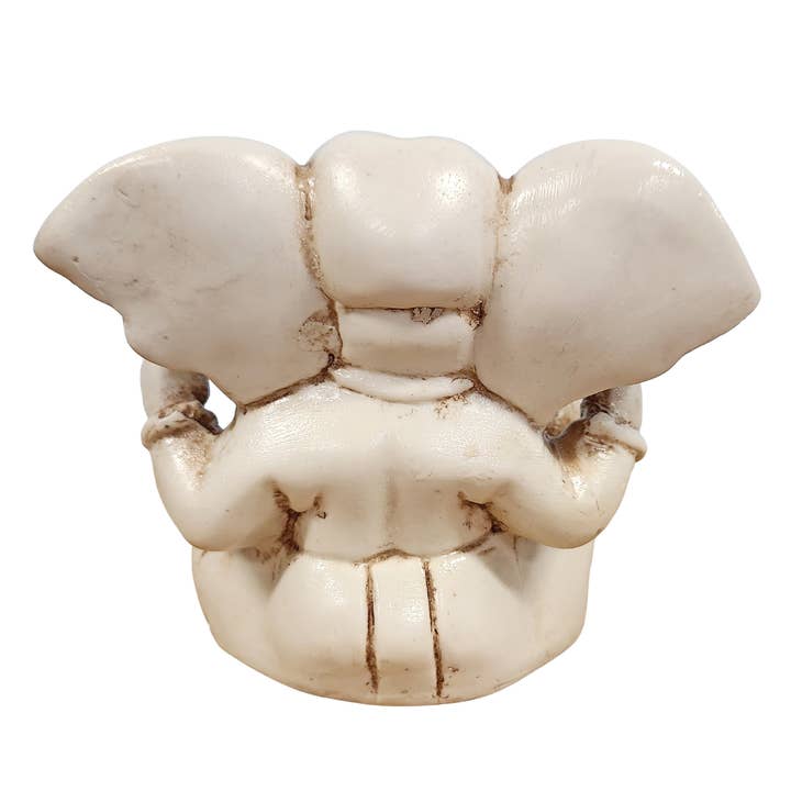 Yak & Yeti – wholesale Sculpture – White Blessing Ganesh Statue2