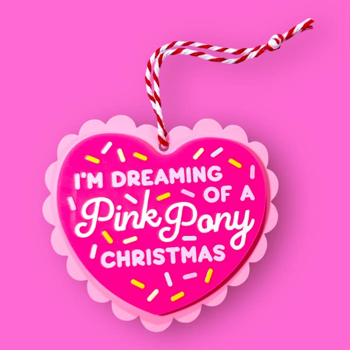 The Hissin' Kitten - Wholesale Ornament - Dreaming of a Pink Pony Christmas - Chappell Roan Ornament!