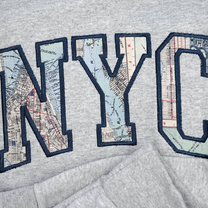 Custom Print Appliqué Crewneck Sweatshirts for wholesale by Little L Designs