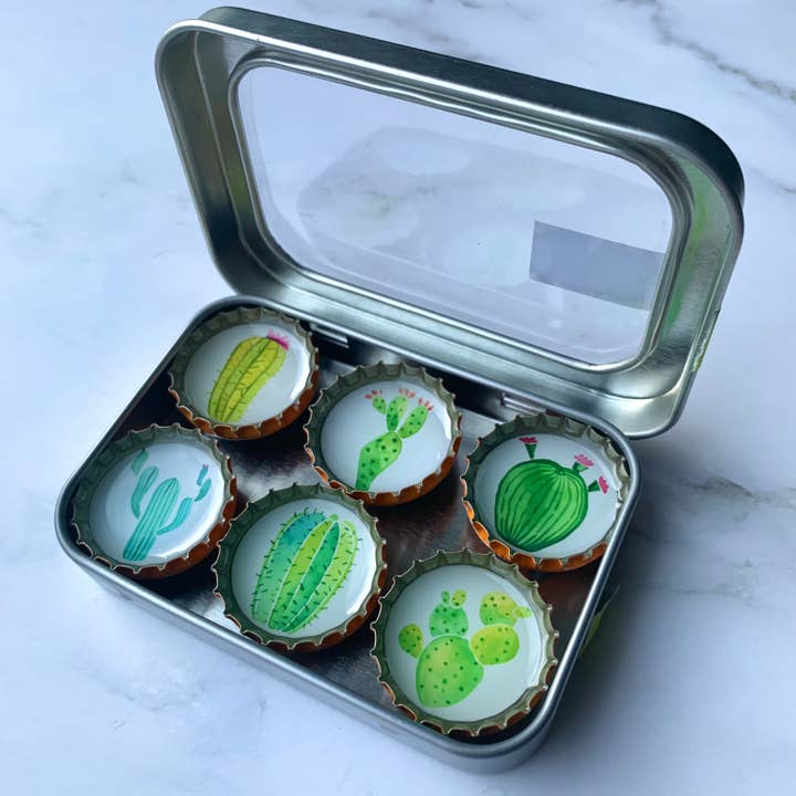 Kate's Magnets - Wholesale Magnet - Cactus Magnets - Spring decor, Handmade & Eco-friendly1