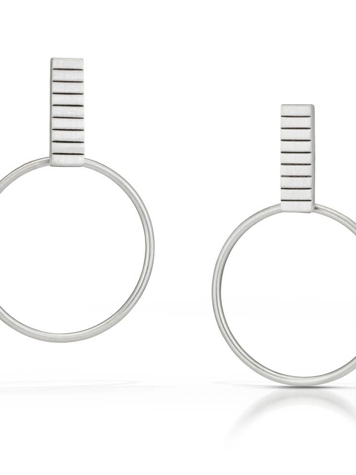 Mini Statement Hoops for wholesale by Emily Shaffer Studio