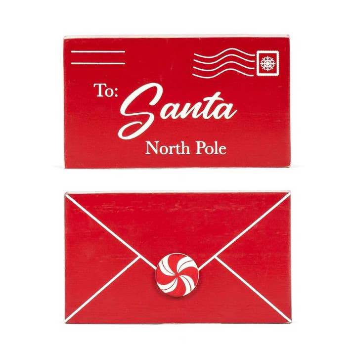 Devanie At Home (Formerly Adams & Co.) - Wholesale Christmas Decoration - 71307 - 5x3 chunky wood shape (LETTER) Christmas Décor0