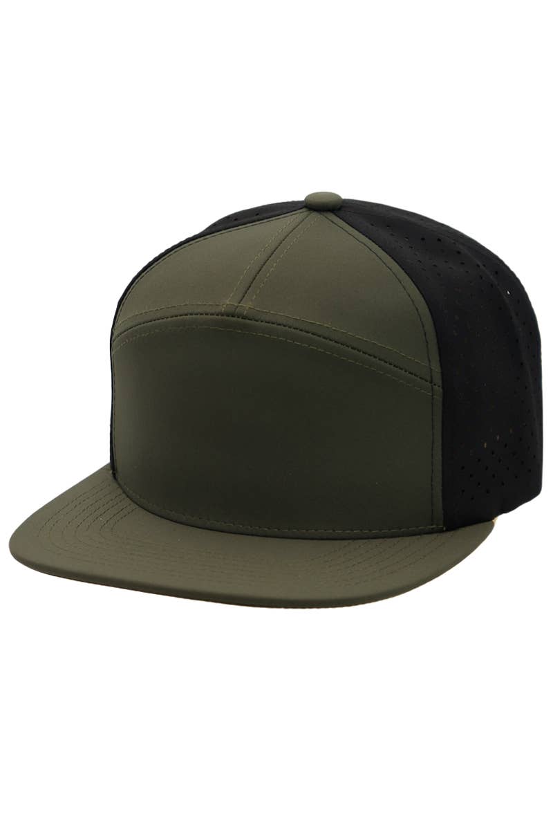 Cap Zone - Wholesale Trucker Hat - Unisex - Two Tone 7 Panel Digital Punch Perforated Snapback6