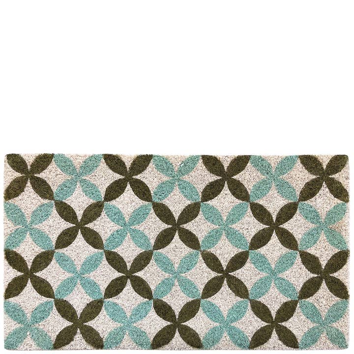 Doormat “tiles” flowers for wholesale by Laroom
