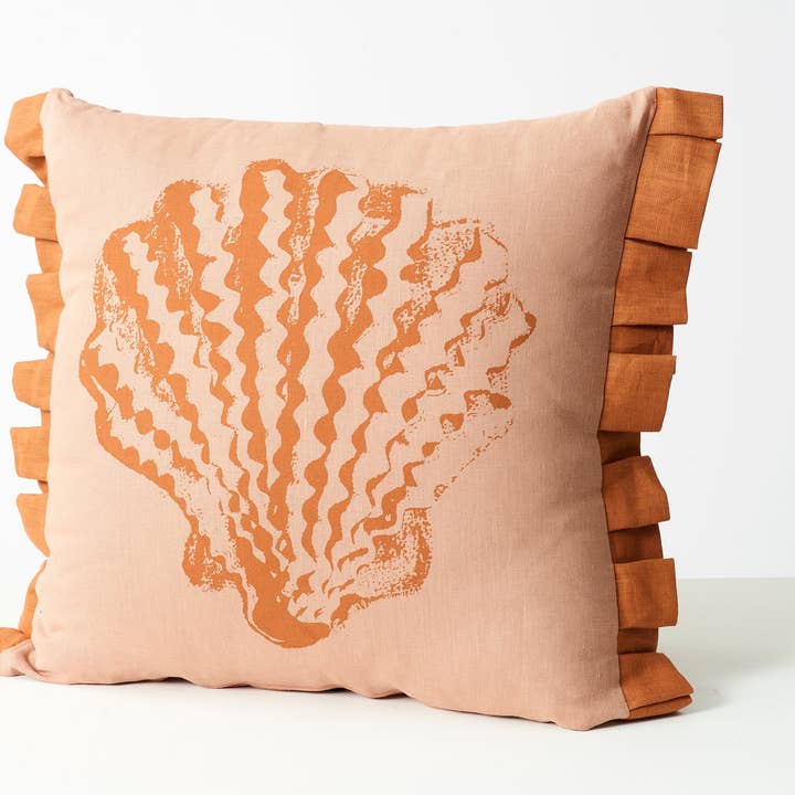 Single Pilgrim Cushion | Plaster Pink for wholesale by Stoff Studios