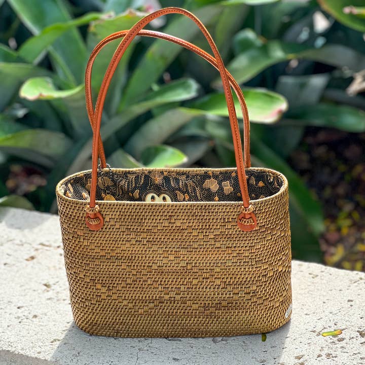 The Winding Road - Wholesale Tote Bag - Women's - Ata Vine Tote Bags - 3 Sizes, Small Medium and Large