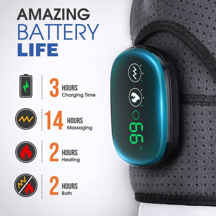 Electric Shoulder Massager Heating Pad Vibration Massage Support Belt Arthritis Pain Relief Shoulder Thermal Physiotherapy Brace for wholesale on Faire