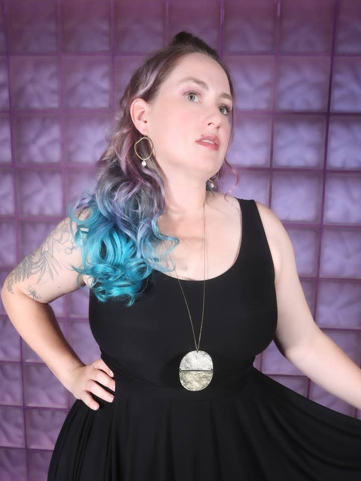 Nova Tank dress with circle skirt for wholesale by The Disco Dolls Designs