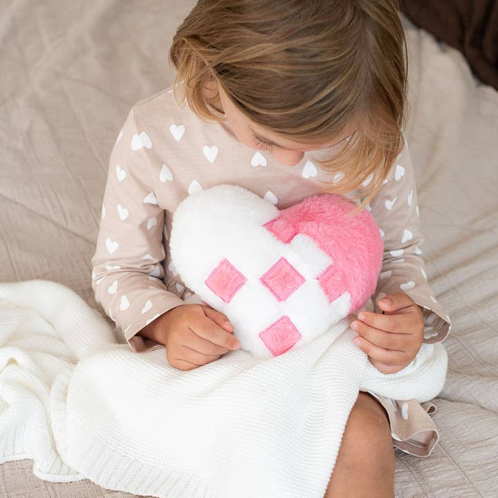 Scandinavian Hearts - Wholesale Stuffed/Plush Toy - Kids & Baby - Woven Heart Plush Stuffy Scandinavian Keepsake Pillow2