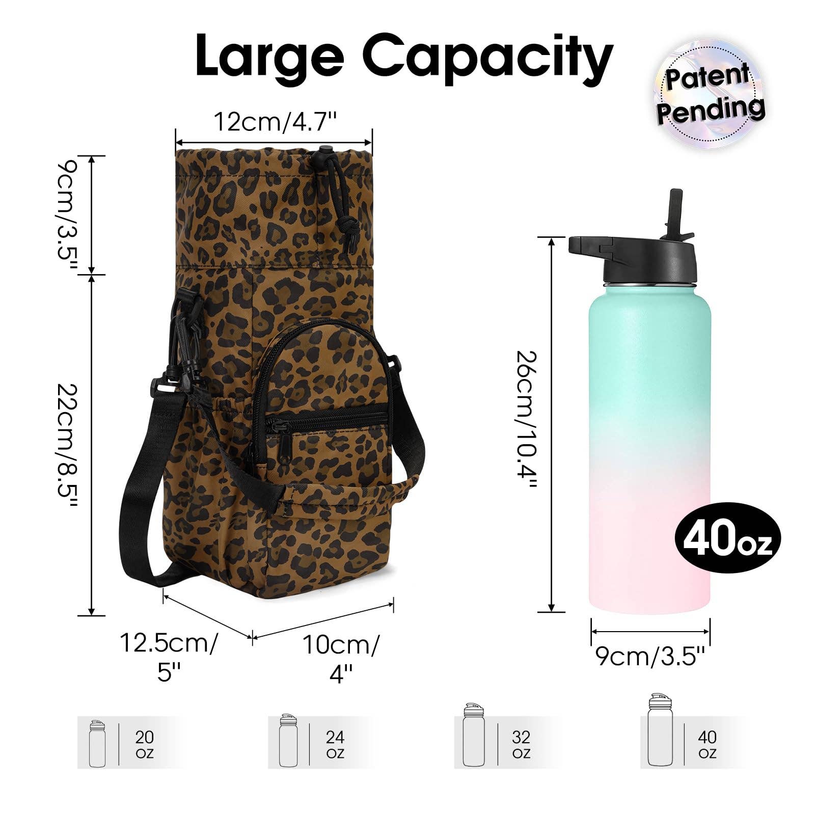 wandf - Wholesale Bottle Rack/Holder - Insulated Water Bottle Holder with Strap and Phone Pocket39