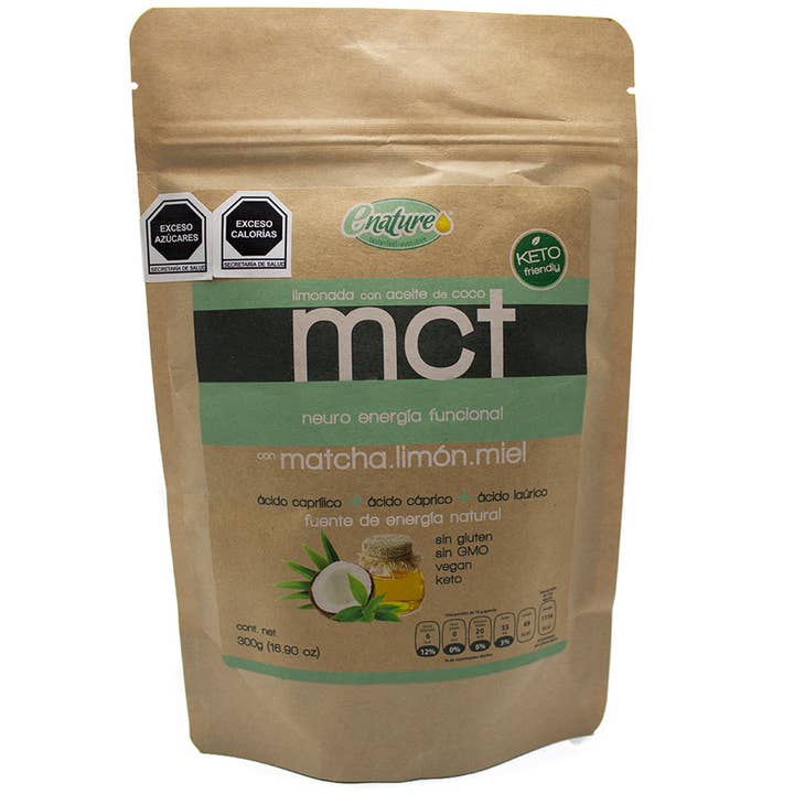 Mct Matcha Limonadenpulver 300gr für den Großhandel von Enature