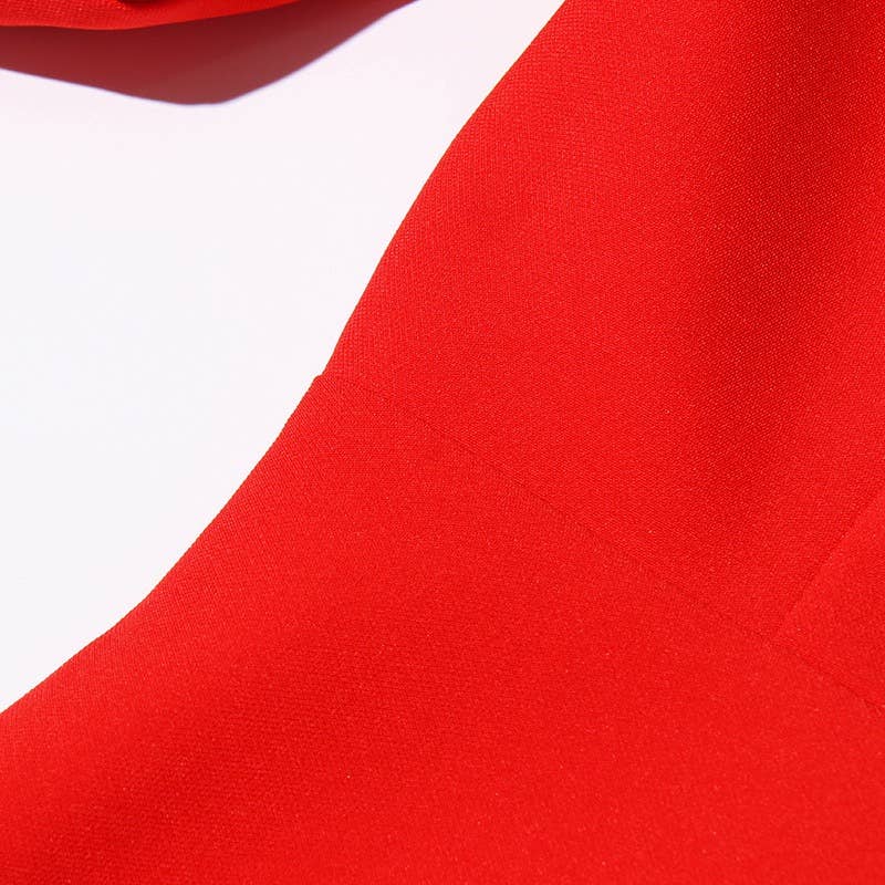 Red SY037 Elegant Floral Midi Skirt for wholesale on Faire7