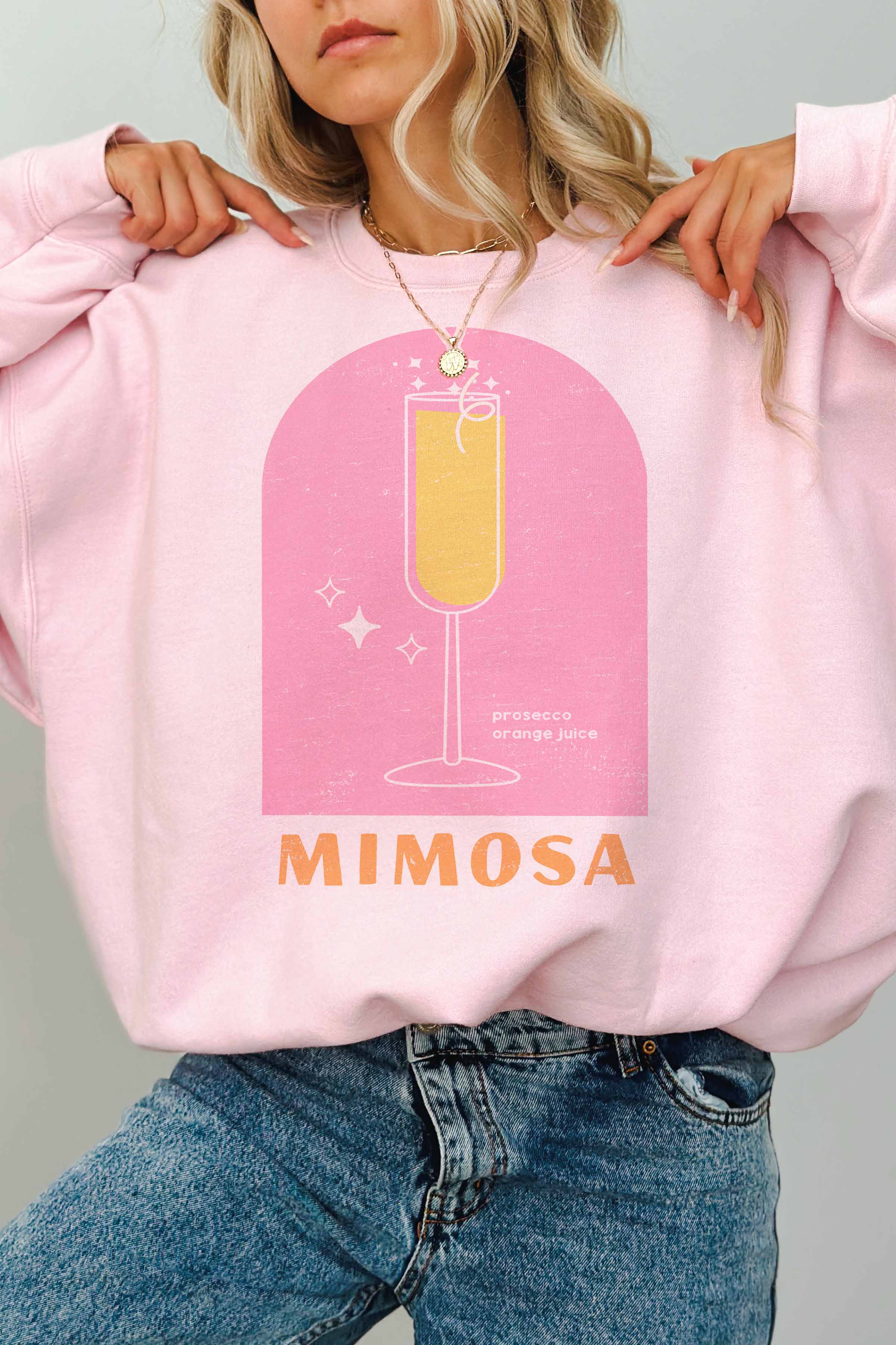 GOOD DAY STREET - Vendita all'ingrosso Felpa stampata - Donna - [G1979X-OSS]-FELPE OVERSIZE MIMOSA0