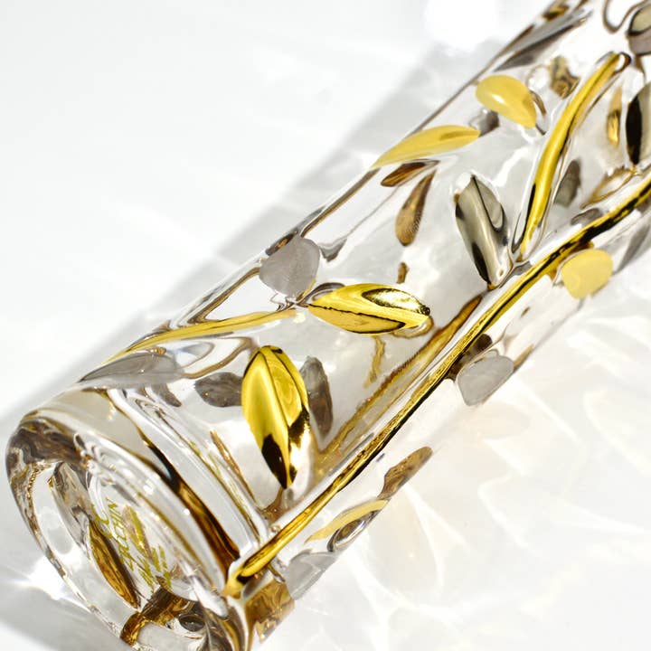 Via Graceffo - Wholesale Vase - Flowervine, Bud Vase, Platinum and Gold Italian Crystal